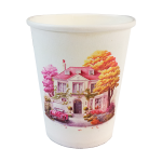 لیوان کاغذی 220 سی سی پارس پک طرح pink house - فصیحی پلاست (2)